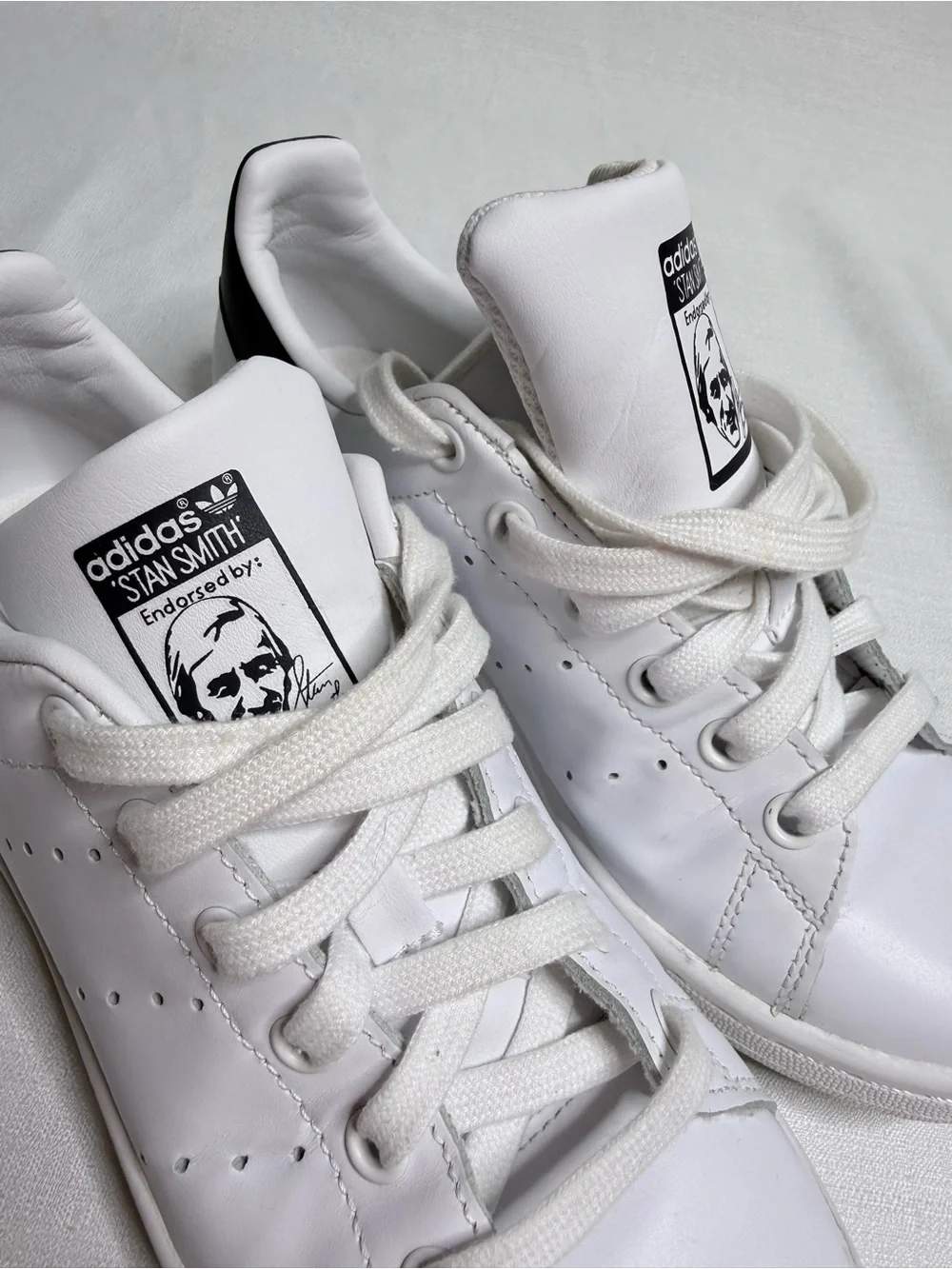 Adidas Youth Stan Smith Shoes Size 5 Sneakers White Kids Lace up